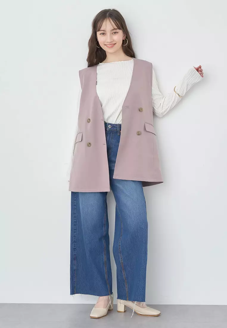 Earth Music & Ecology - Suzu Vest Pink Beige
