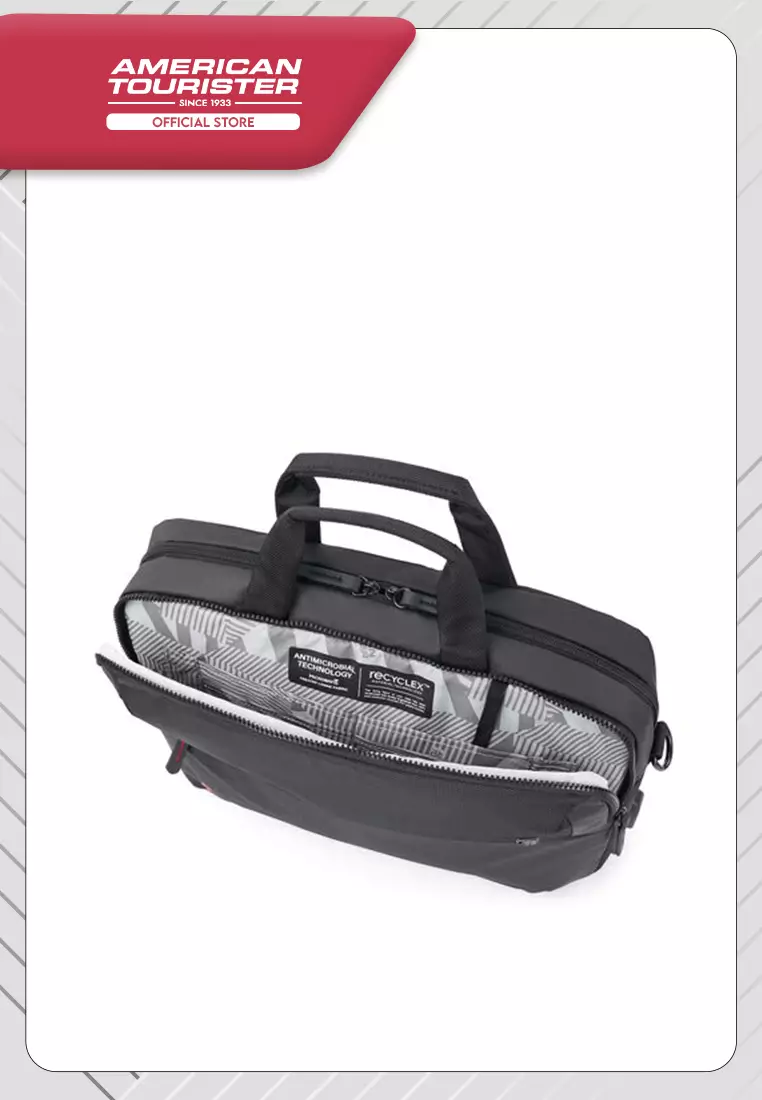 American Tourister Zork Briefcase AS - Black