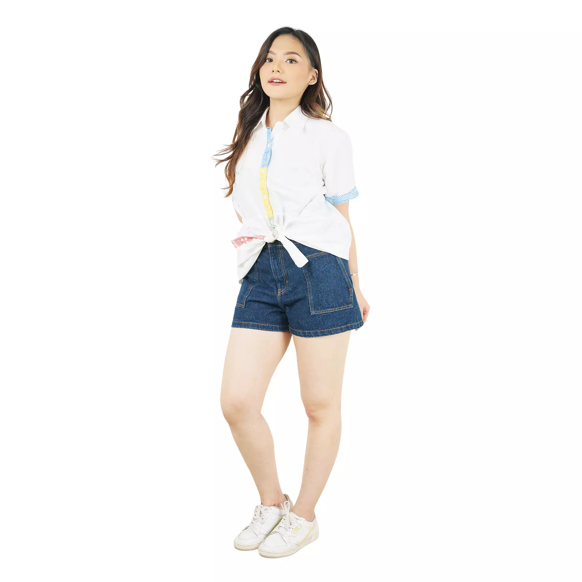 Blouse Batik Wanita - Bhatara Batik Senada - Atasan Batik Modern Lengan Pendek