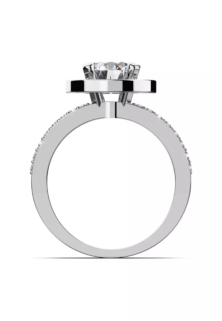 Bloom Ring Embellished with Swarovski crystals