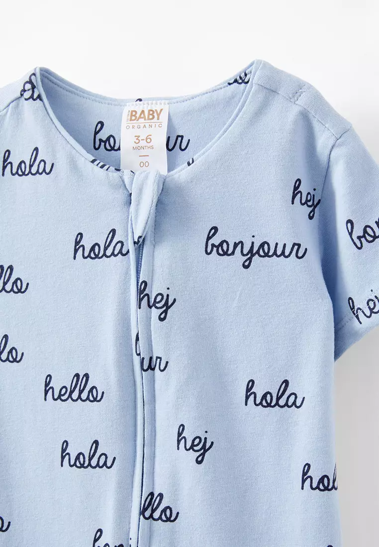 The Short Sleeve Zip Romper