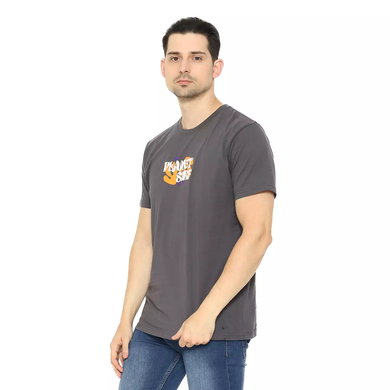 Planet Surf Clothing Kaos Lengan Pendek Pria Felsen Men Tee Planet Surf