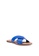 Anacapri blue Cross Flat Sandals 59295SHA922433GS_2