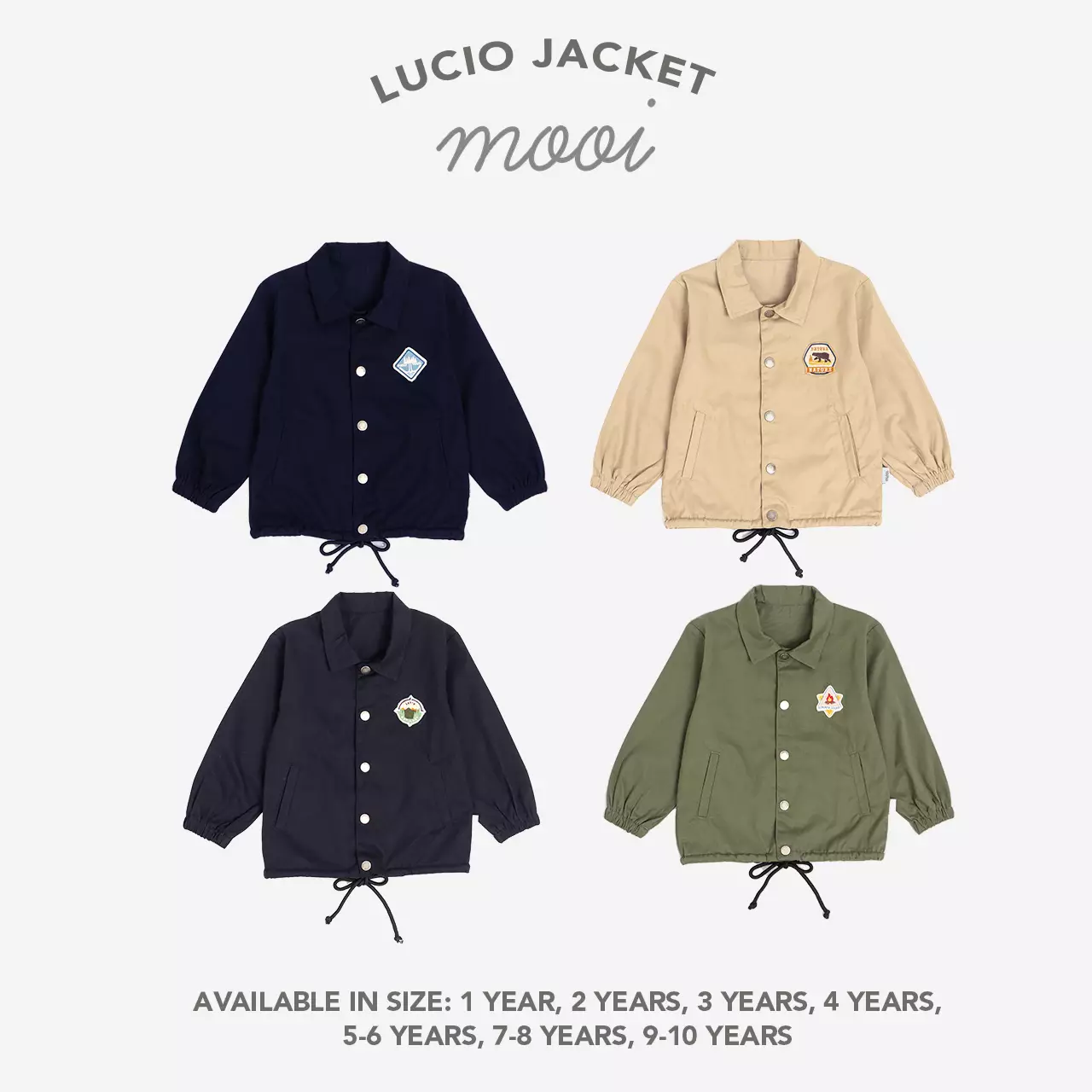 Mooi Jaket Anak Lucio Jacket - Khaki
