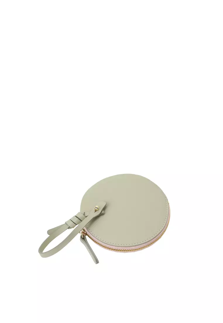 Strap Round Zip Card Case - Mint