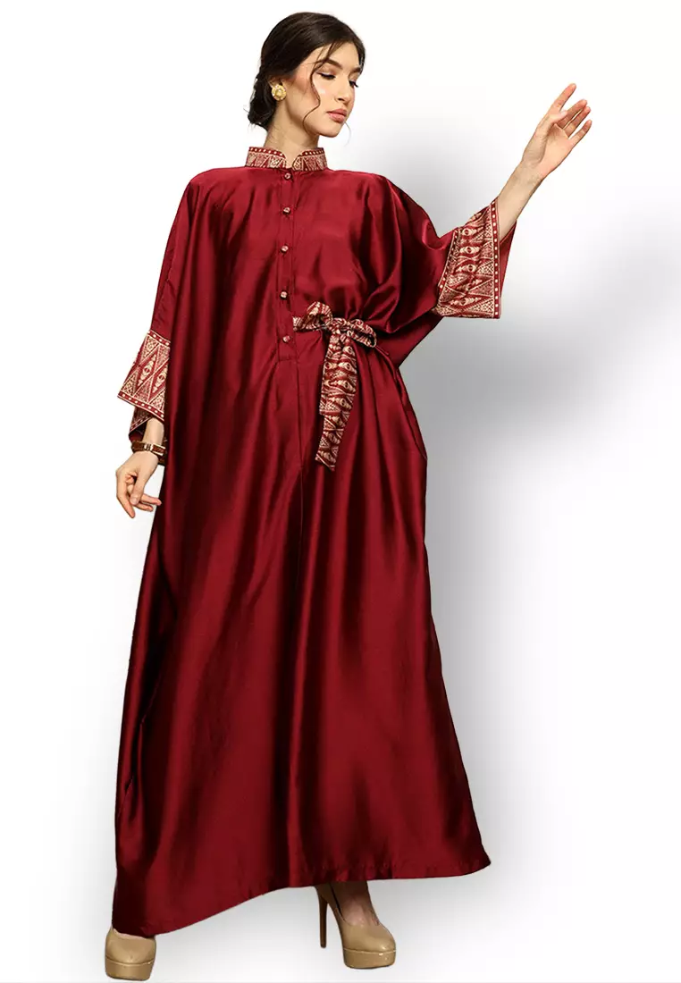 Kanzi Exclusive Long Sleeve Songket Kaftan