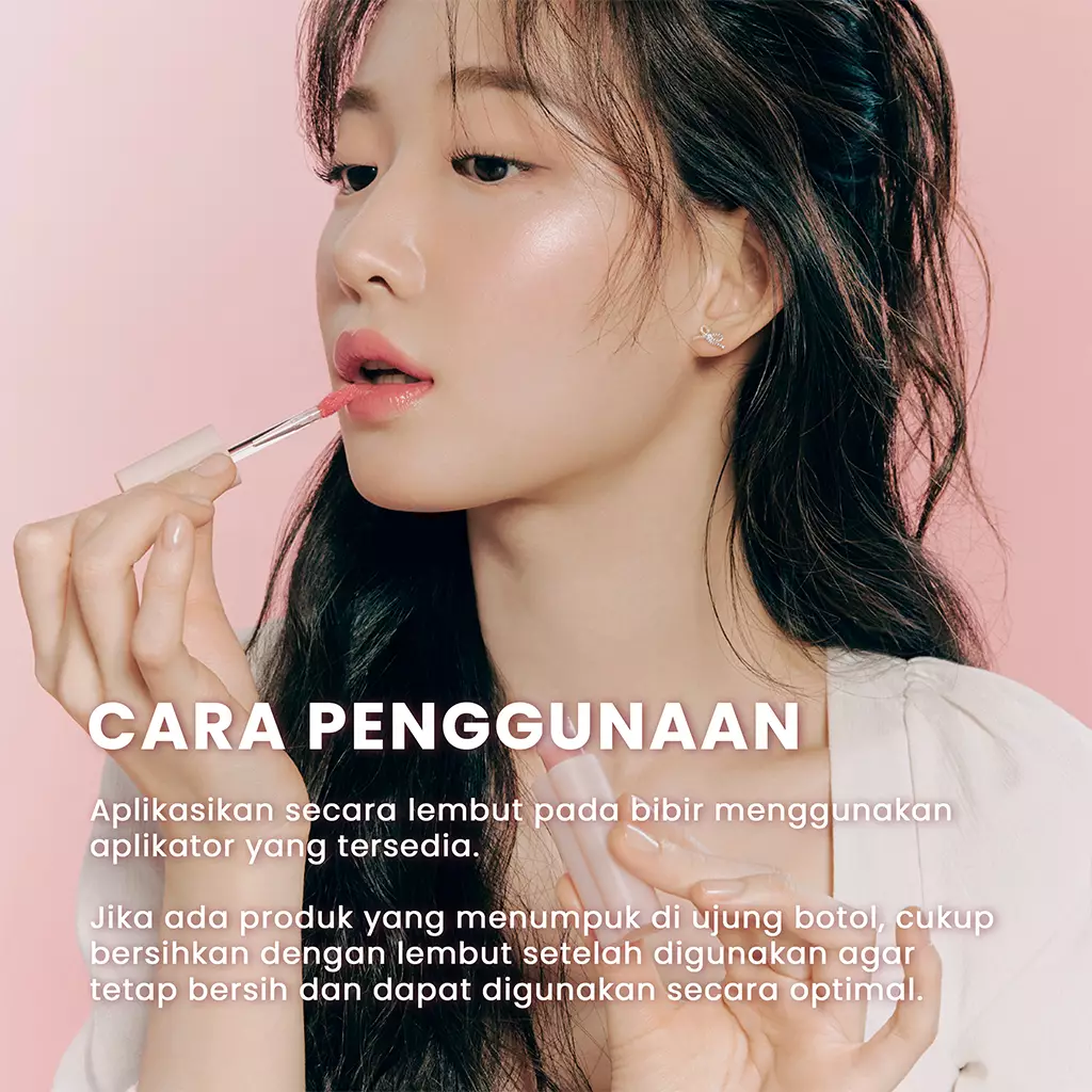 Holika Holika Heart Crush Bare Glaze Tint 09 So, Peach | Tinted Lip Glaze with Natural Stain