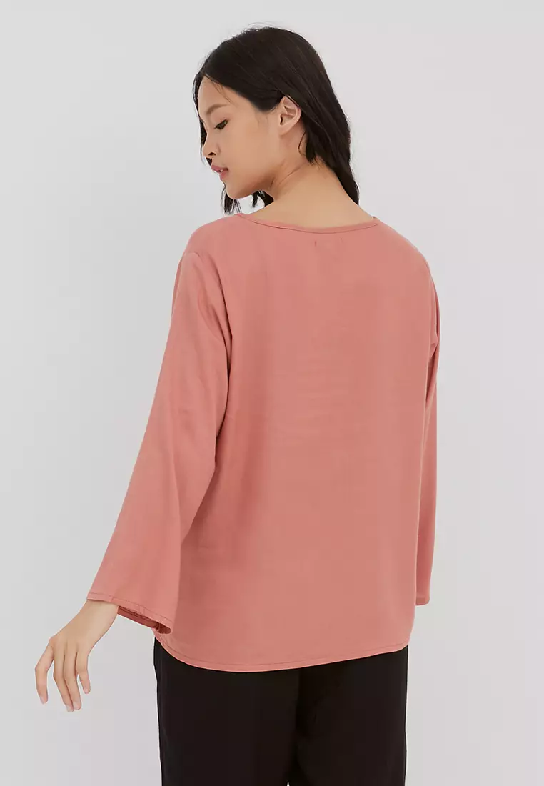 Yura Peach Blouse