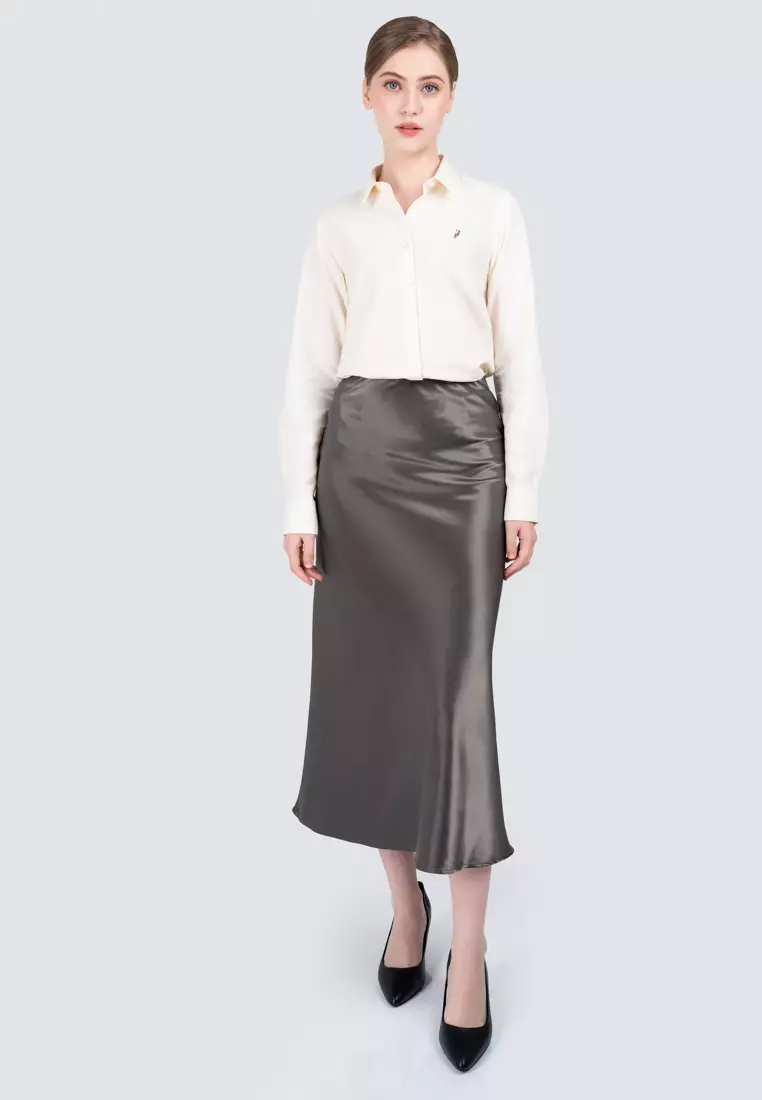 Polo Haus - Women’s Satin Slip Skirt WBLS002