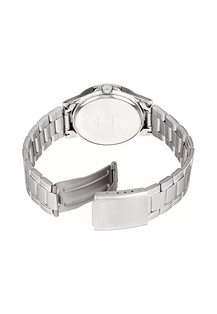 MTP-1381D-8A Men Analog Watch with Silver Stainless Steel Band