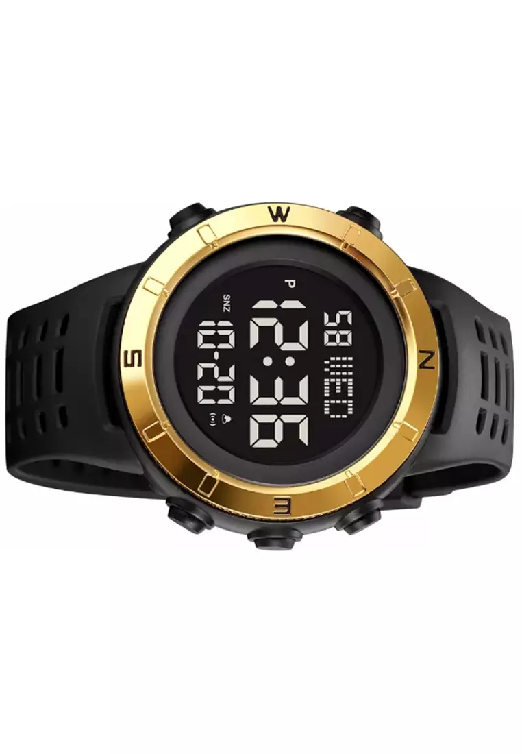 Jam Tangan Digital Pria Waterproof Many Function Strap Tali Material PU Silicone IR36 ORIGINAL