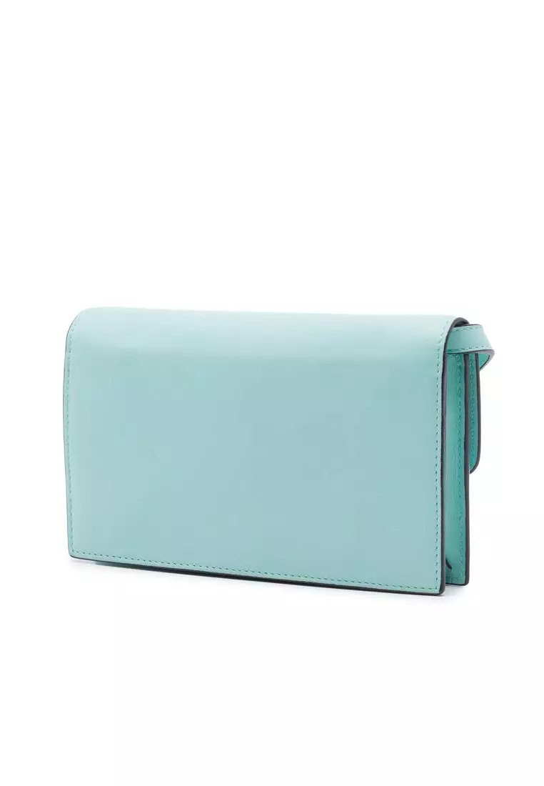 Pre-Loved Gucci Calfskin Interlocking G Dollar Wallet On Strap