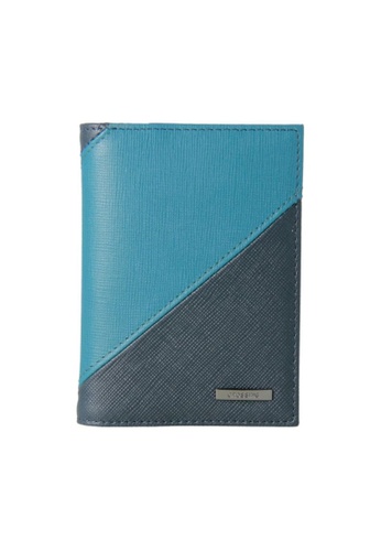 CROSSING blue Crossing Edge Leather Card Holder RFID - Indian Ink/Shaded Spruce 0BFE2AC8BF1DBCGS_1