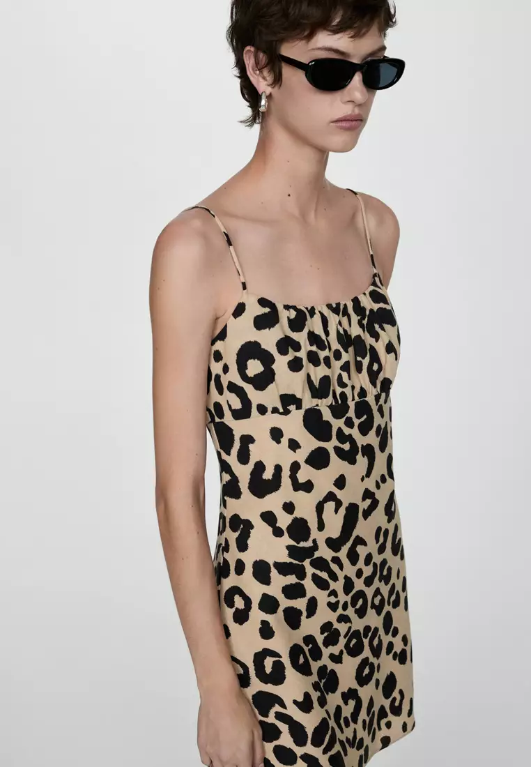 Leopard dress short best sale