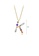 Glamorousky silver Fashion and Simple Plated Gold English Alphabet K Pendant with Cubic Zirconia and Necklace 1F028AC84520CDGS_2