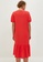 LC Waikiki red Short Sleeves Shift Linen Dress B8EC1AA5B40545GS_2