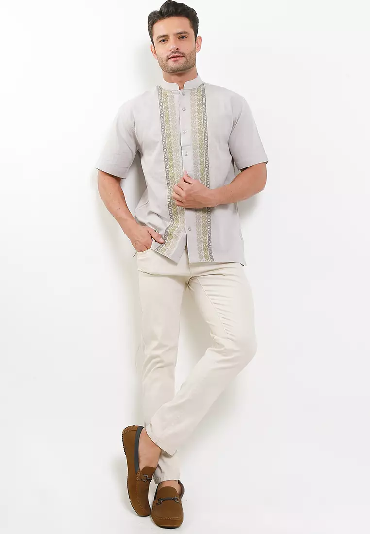 Pale Stuco Short Baju Koko