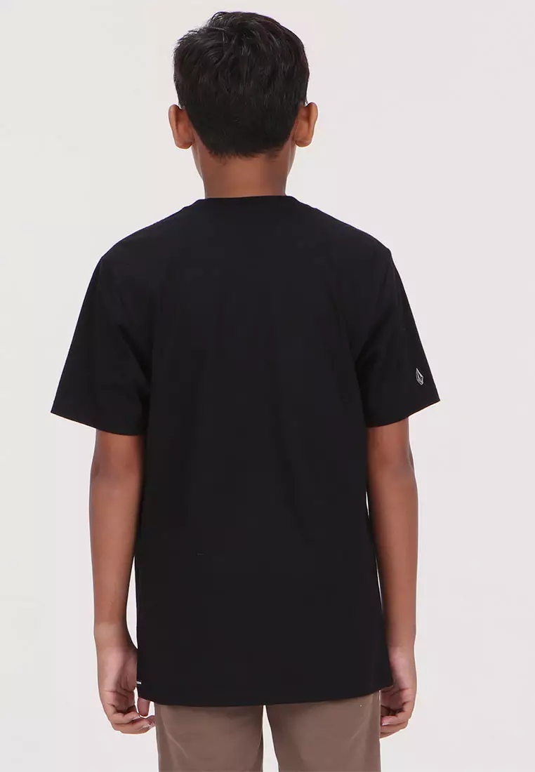 YRG CRACKED STONE SHORT SLEEVE TEE BLACK