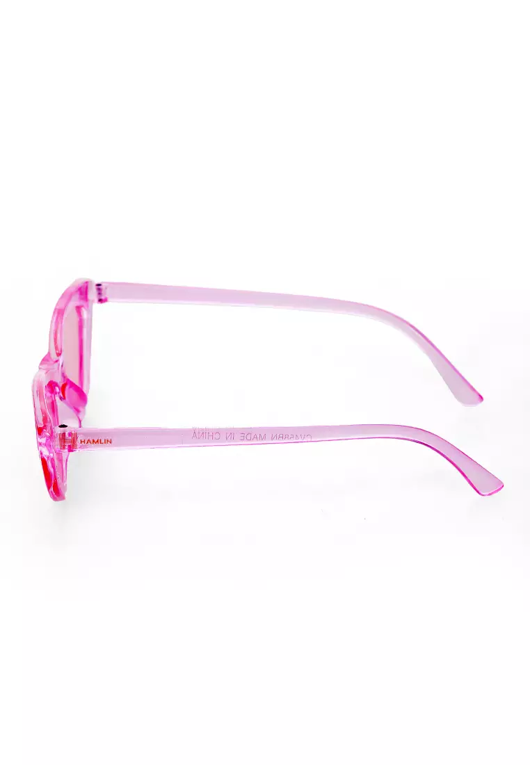 Ulrico Kacamata Fashion Anak Unisex Cat Eye Children's Glasses Cute Design Material Plastic ORIGINAL - Pink
