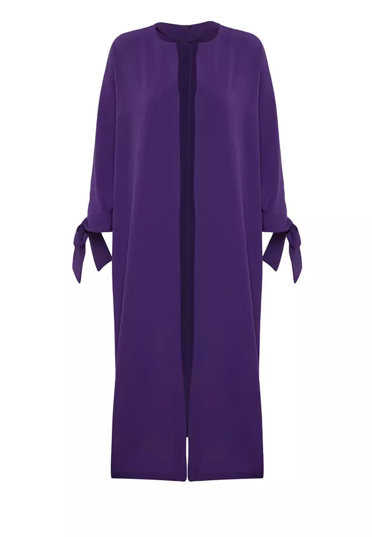 Woven Aerobin Long Cardi Abaya