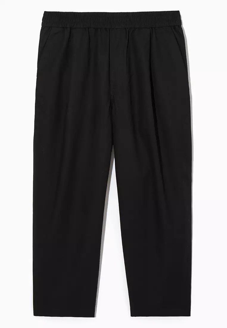 Buy COS Pleated Wide-Leg Elasticated Trousers 2023 Online | ZALORA ...