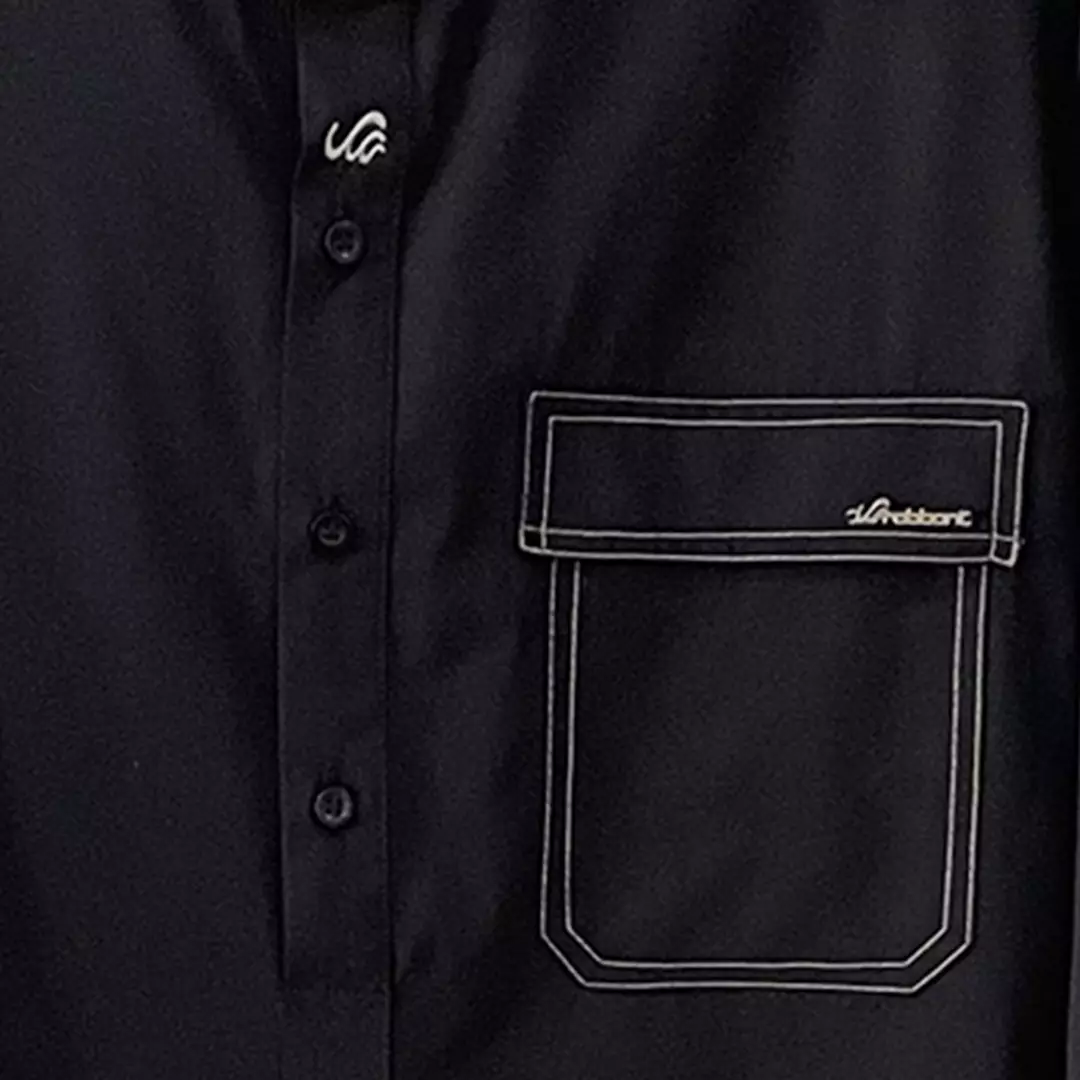 Rabbani - Jubah Koko Muslim Pria Lengan Panjang Dewasa Pandya Exclusive - Jet Black