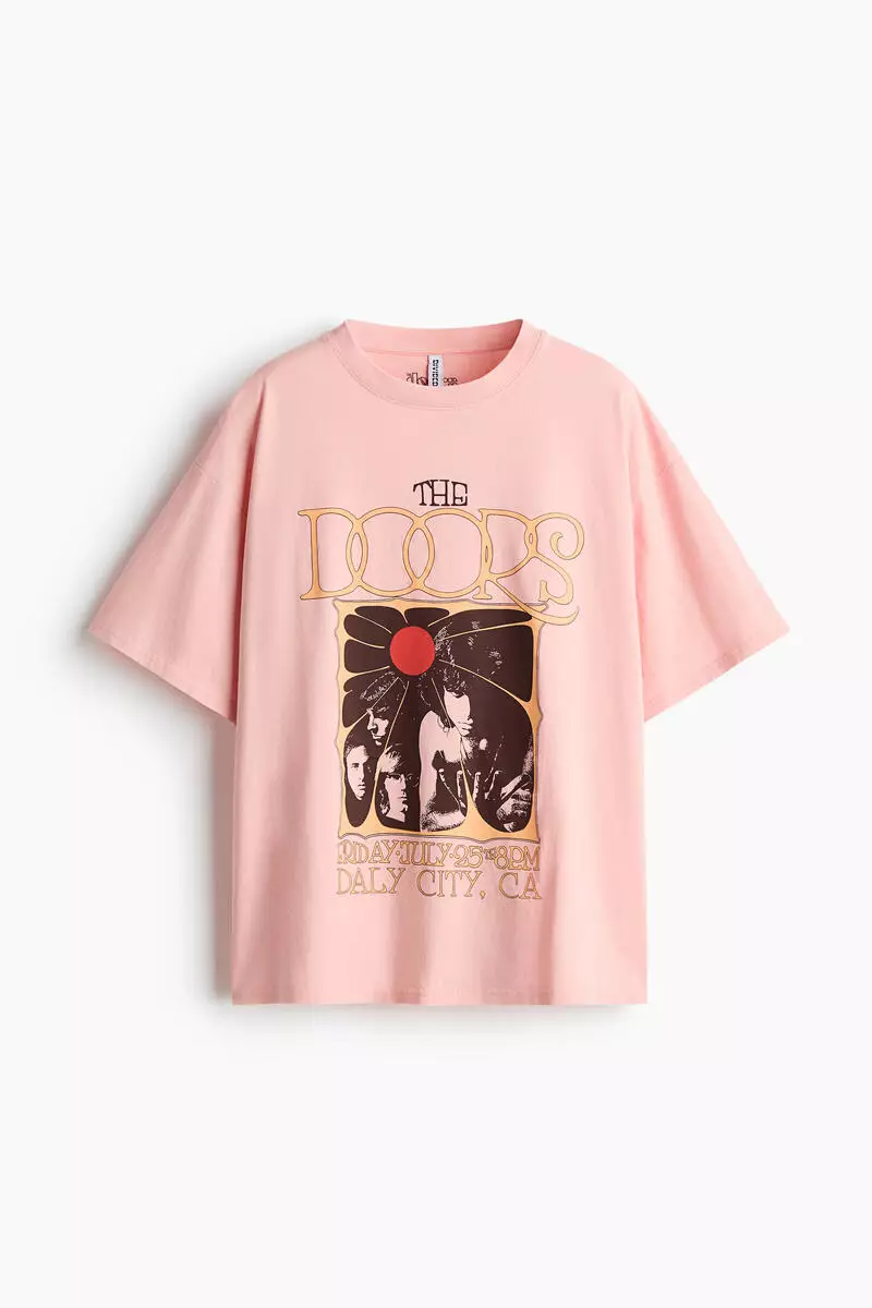 Oversized print-motif T-shirt