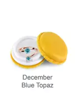 Rose Gold Blue Topaz