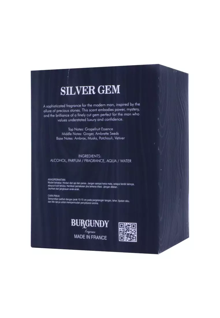 Burgundy Silver Gem Extrait De Parfum Man 100 ML