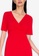 ZALORA BASICS red Short Sleeve Shirred Dress D771CAA443A79FGS_3