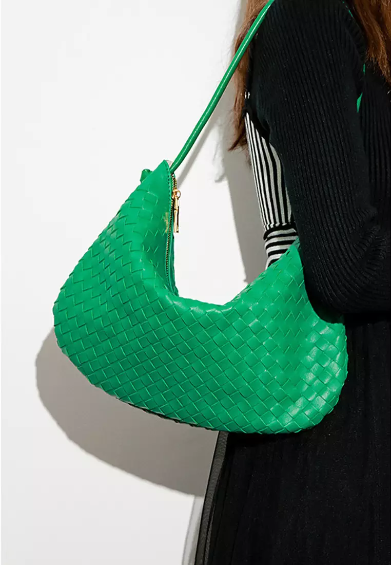 仿皮編織水餃袋 CX-B1686