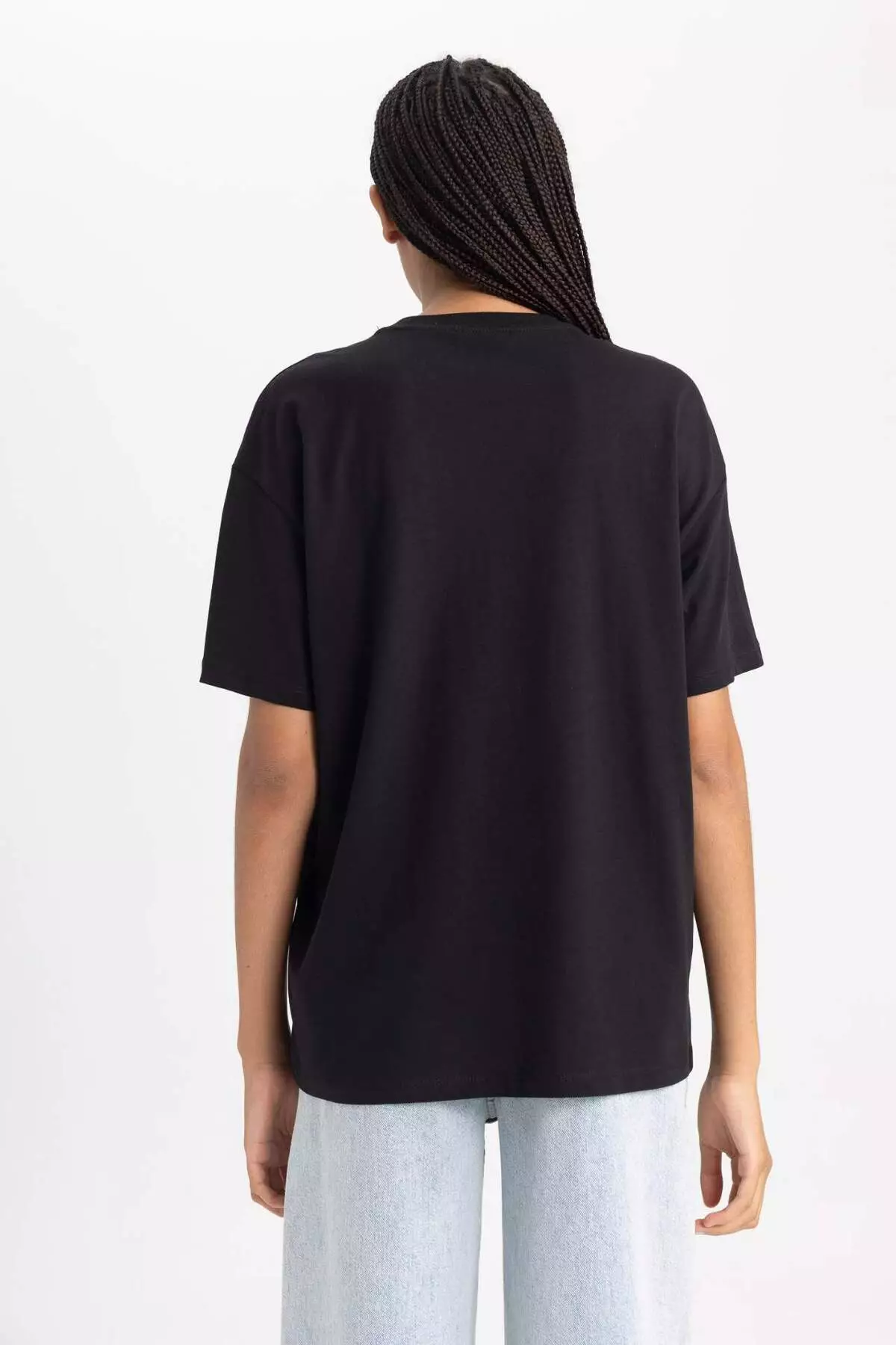 Oversize Wide Fit Crew Neck Short Sleeve T-Shirt B0661Axns