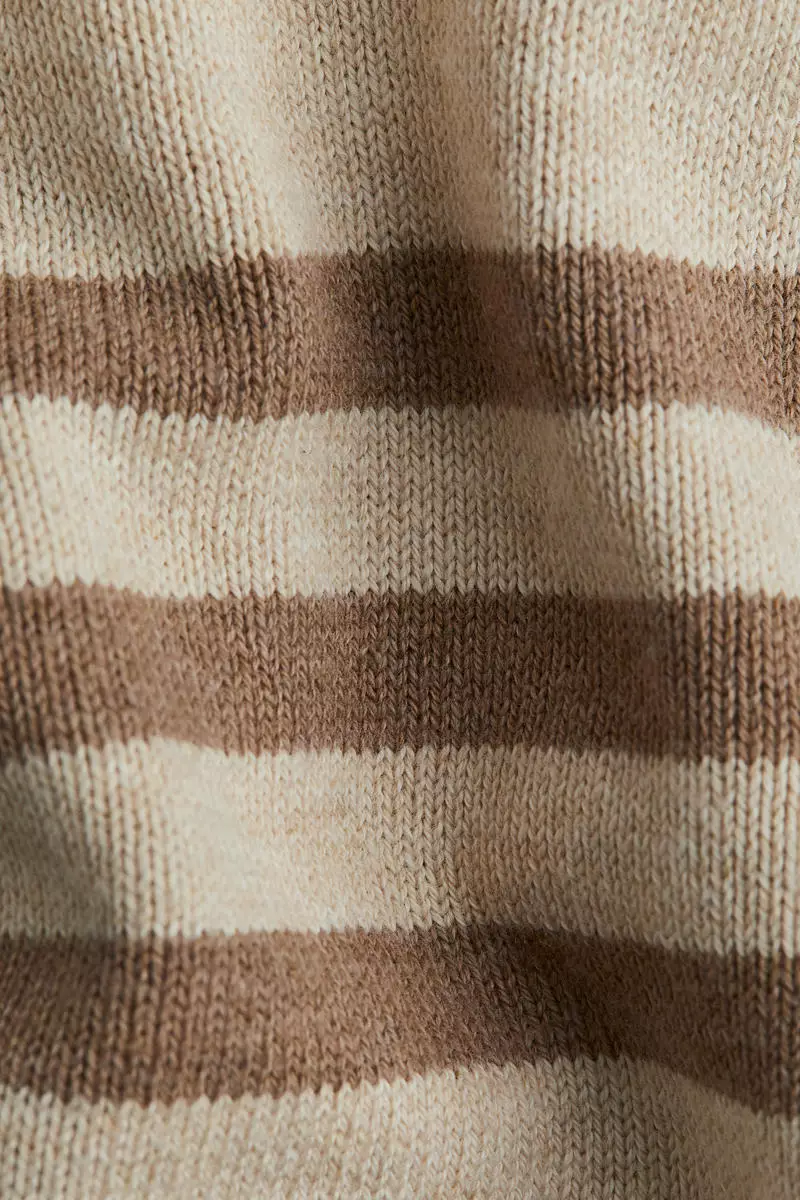 Jacquard-knit cotton jumper
