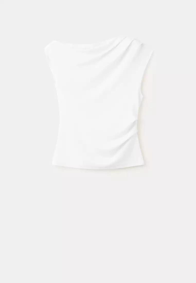 Asymmetric Ruched Top