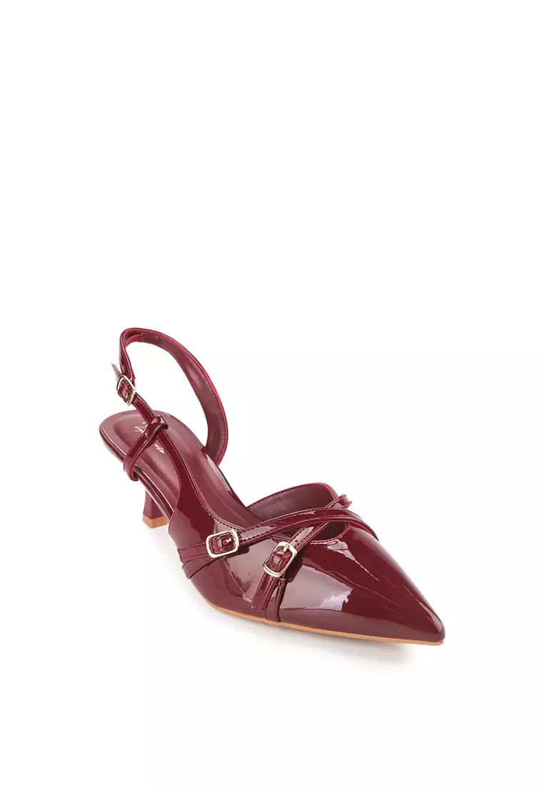 LEONA J2525-9 HEELS MAROON