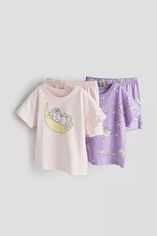 2-pack printed jersey pyjamas