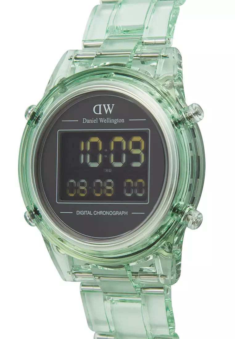 Buy Daniel Wellington Retro Digital 36mm Light Green Unisex