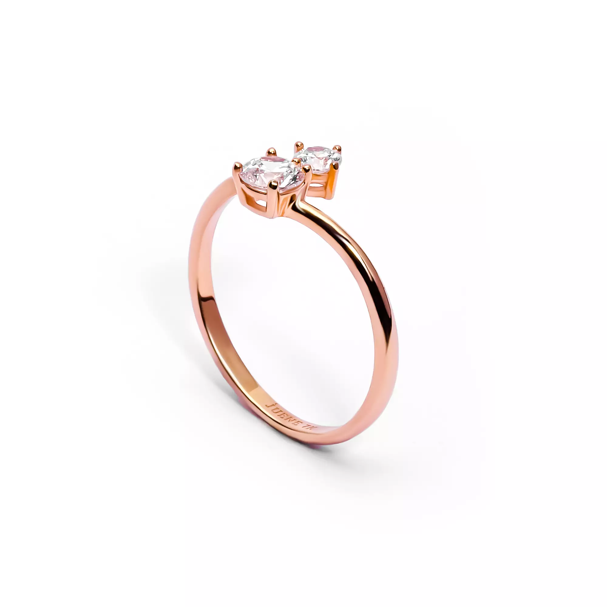 Cincin Emas 7k -  Clarie Gold Ring - Garden Collection - Juene Jewelry
