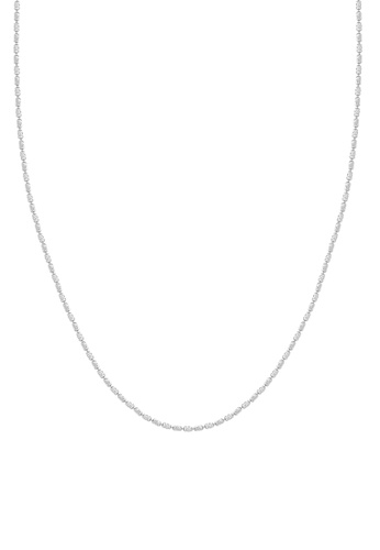 TOMEI gold Tomei Sparkling with Laser Necklace, Unisex White Gold 585 03FFFAC7F33AE9GS_1