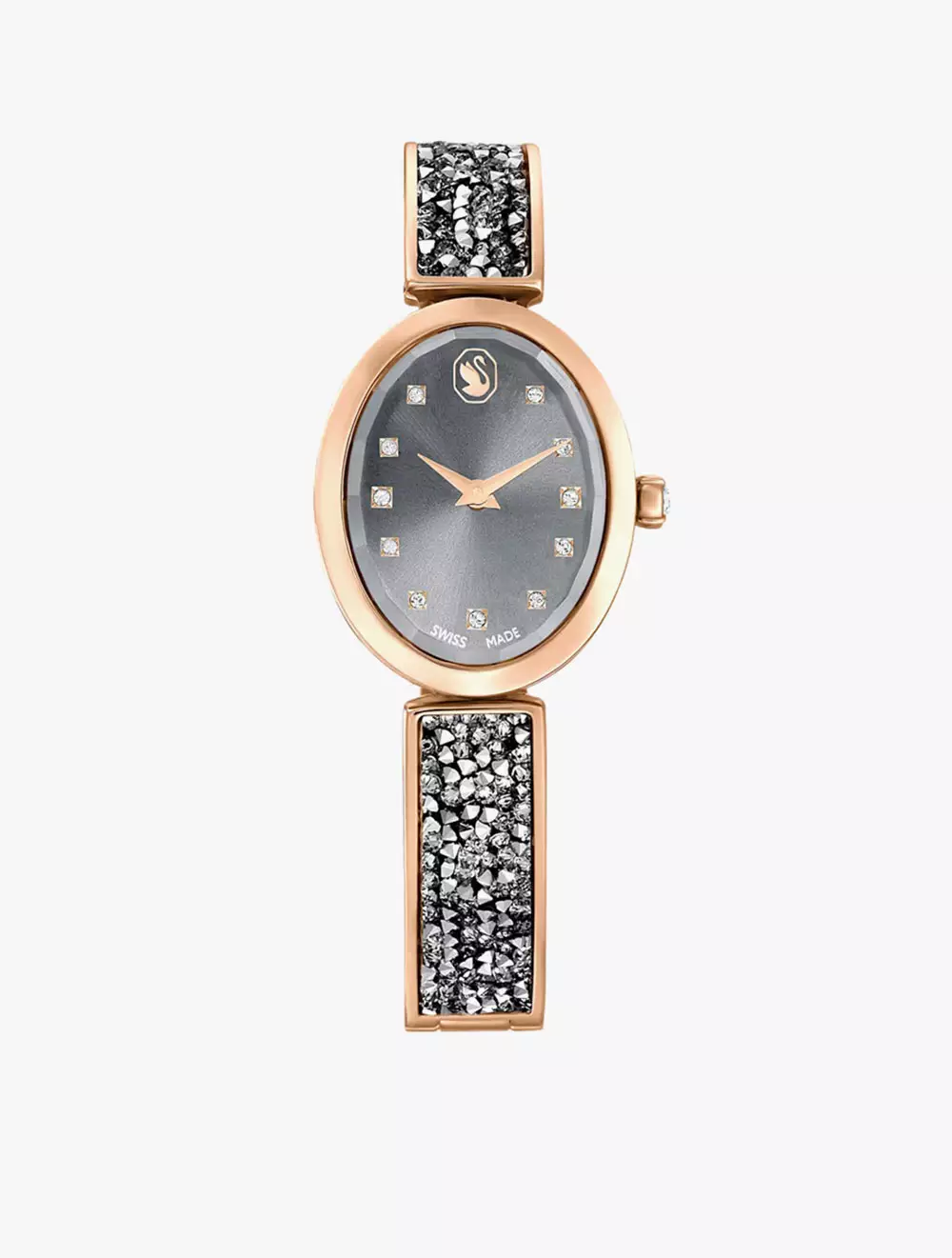Jual Swarovski Crystal Rock Oval watch, Swiss Made, Crystal