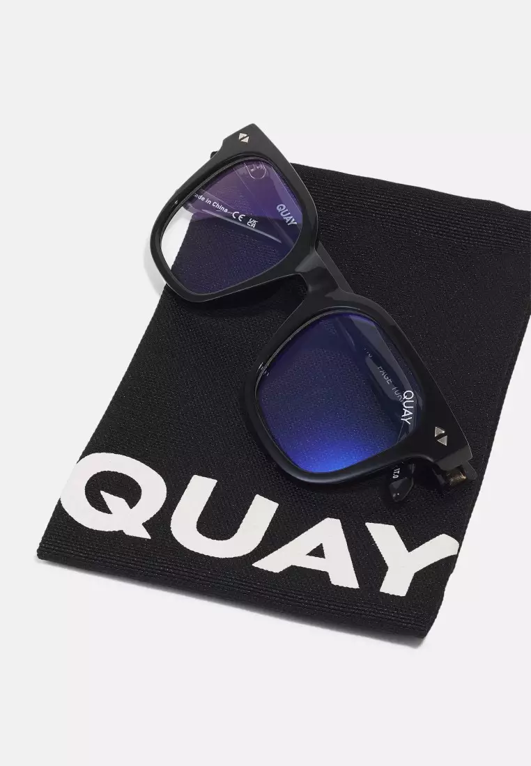 Page Turner Blue Light Glasses - Black/Clear