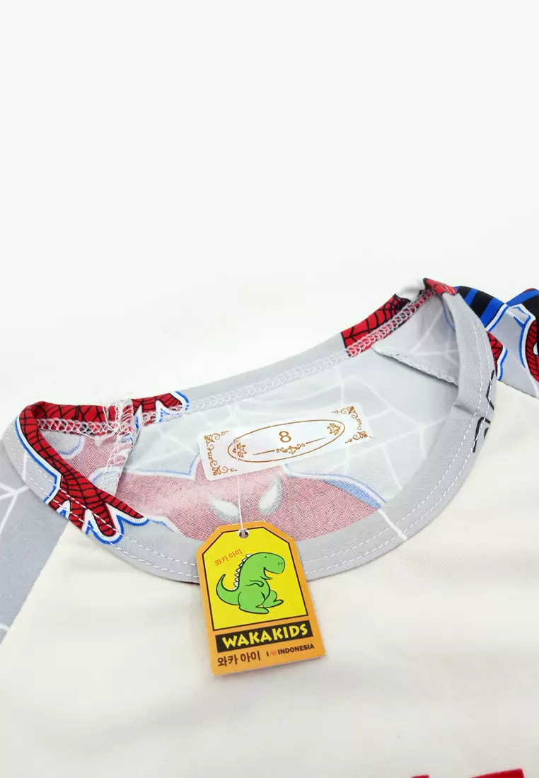 Setelan Anak Baju Lengan Pendek Set Baju Tidur Celana Kaos Motif Karakter Lucu Croco Smile Import Venrz 4338