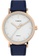 Timex white and blue Timex Fairfield 37mm Leather Strap Watch - Blue/Gold  (TW2U95900) BD2DFACAC84F41GS_1
