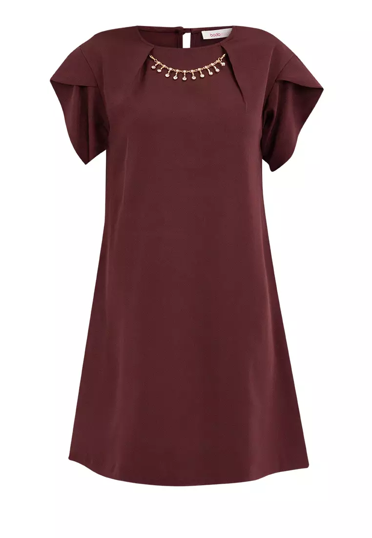 Croquette Tent Dress with Tulip Sleeves