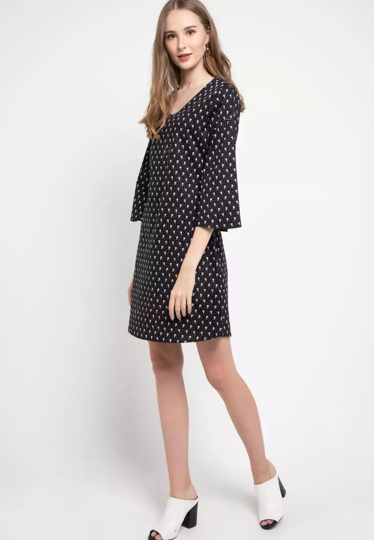 Sophistix Jasmine Dress in Black Print