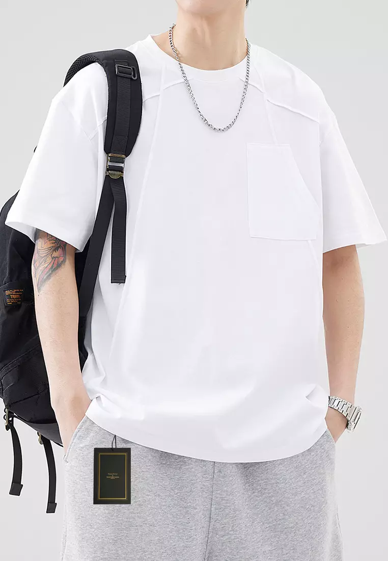 American Style Patchwork Short Sleeve T-Shirt AY-az8067