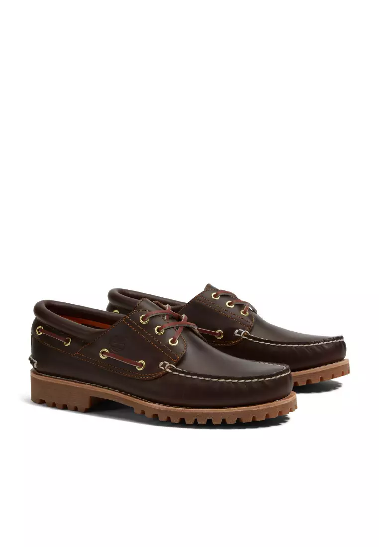 Men's 3-Eye Lug Handsewn Boat Shoes