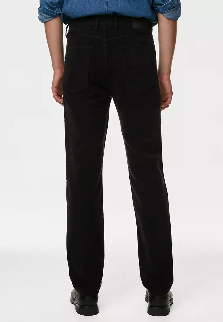 Regular Fit Moleskin Trousers