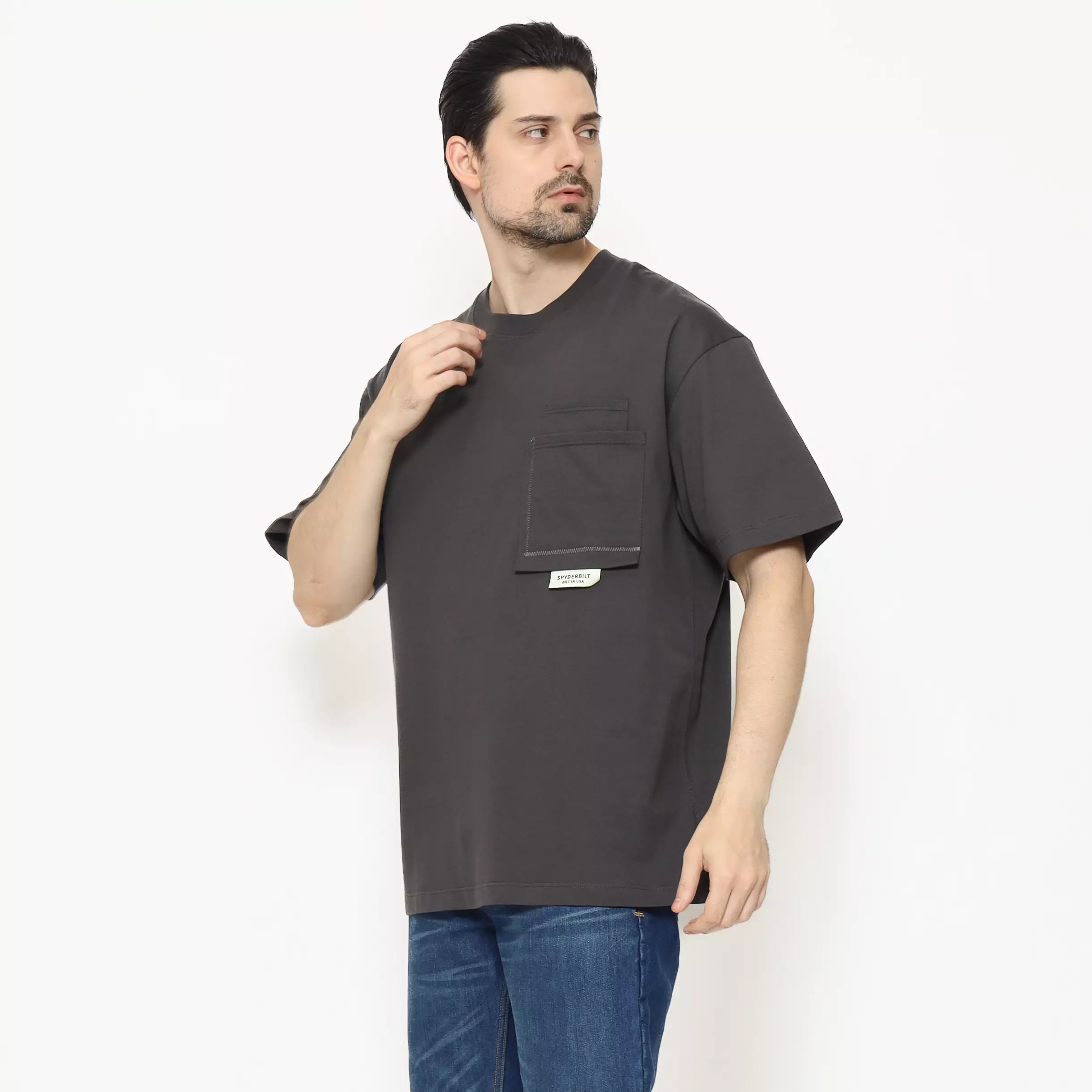 Spyderbilt Kaos lengan pendek Pria Tevic Oversize Planet Surf