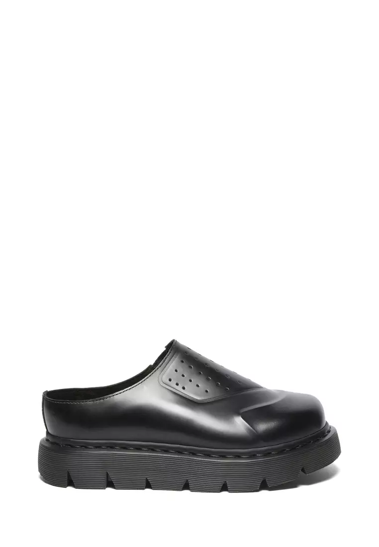 Discount on Dr. Martens  shoes - SKU: 14XX VENT XX02 Smooth Leather Mules Black Sandals Women